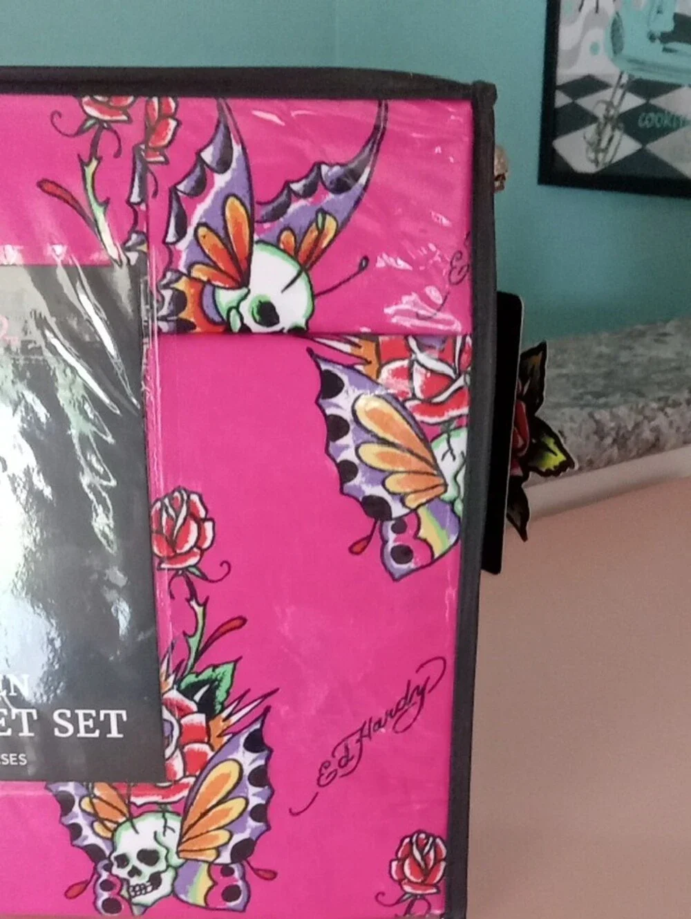 Ed Hardy Skulls Sheet Set Queen